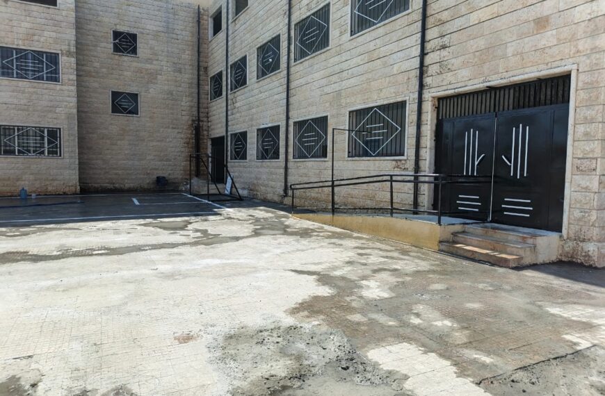 rehabilitation and renovation works at Qastoun School in Hama Governorate