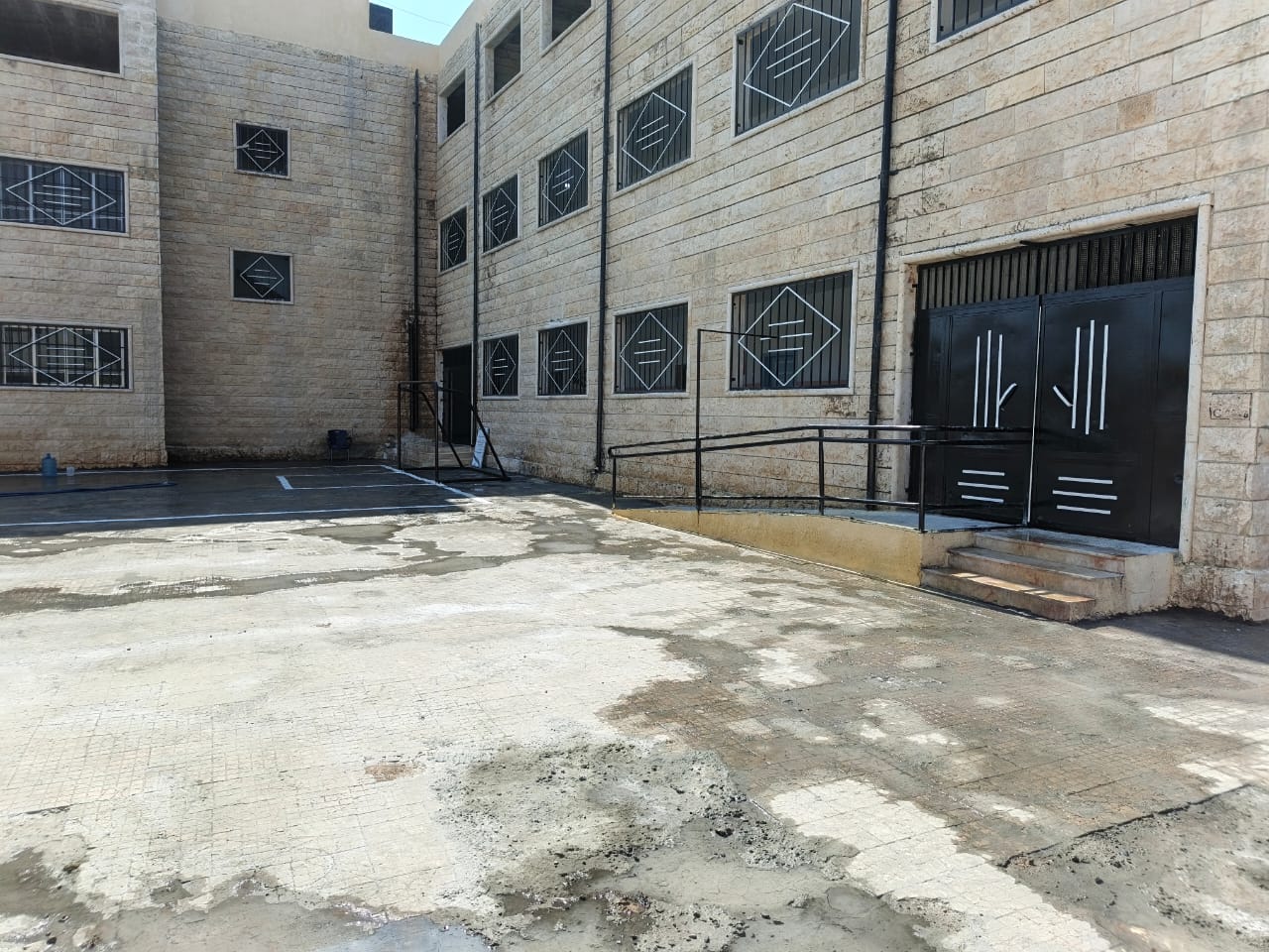 rehabilitation and renovation works at Qastoun School in Hama Governorate